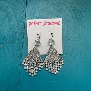 Betsy Johnson Rhinestone Earrings